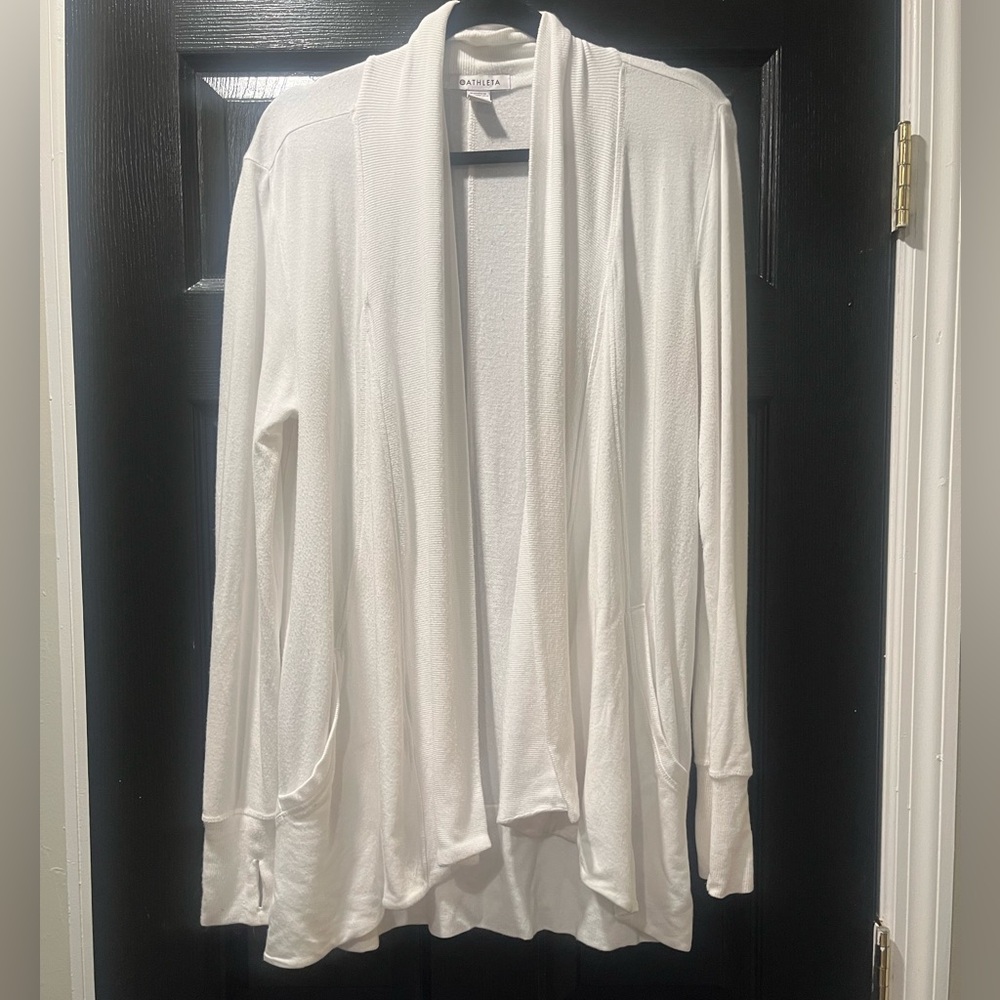 Athleta White Paranayama Wrap, Size S